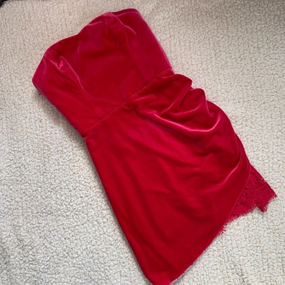 Amanda Uprichard x Revolve Devyn Velvet Mini Dress - Picture 4 of 6